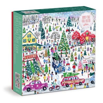 Michael Storrings A Day At The Christmas Tree Farm 1000 Piece Jigsaw Puzzle