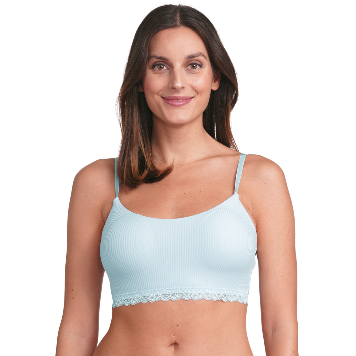 Gina Benotti Damen Bustier mit verstellbaren Trägern hellblau