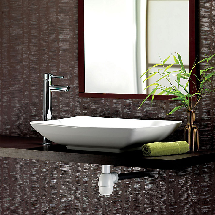 Siphon de lavabo universel blanc Wirquin