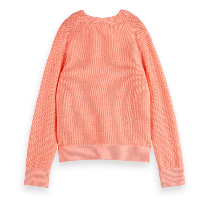 Scotch & Soda Cardigan Gaufré | Saumon