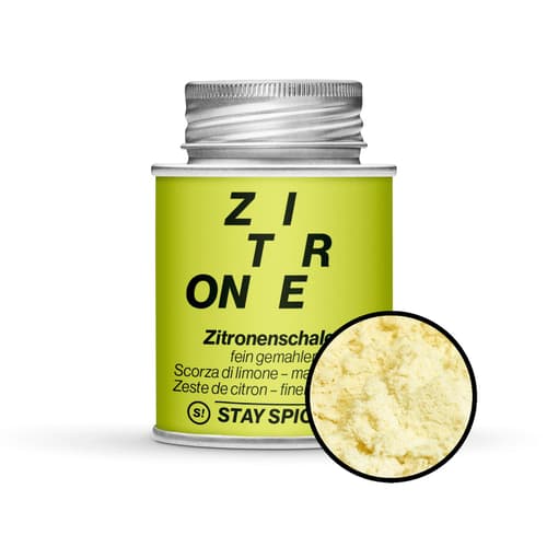 STAY SPICED! Zitronenschalen fein-gemahlen