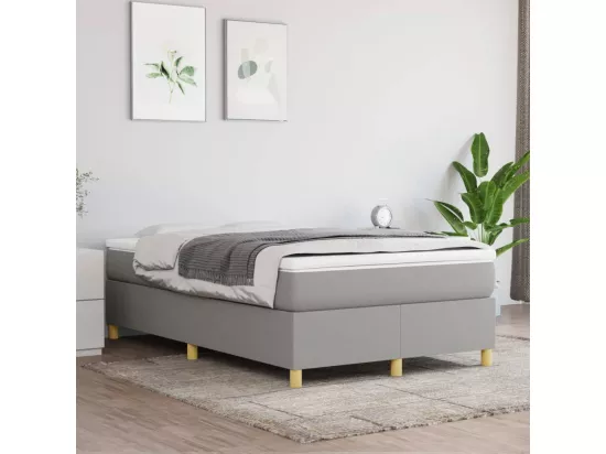 Sommier à lattes de lit Gris clair 120x200 cm Tissu