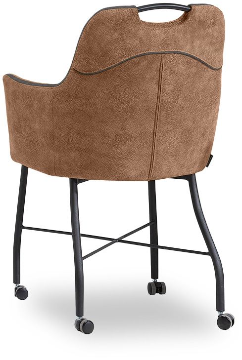 Eetstoel cognac Daira B58 x D59 x H85 cm