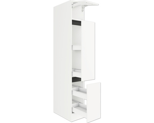 Optifit Apothekerskast Luca932 BxDxH 30x57,1x206,8 cm wit mat gedemonteerd