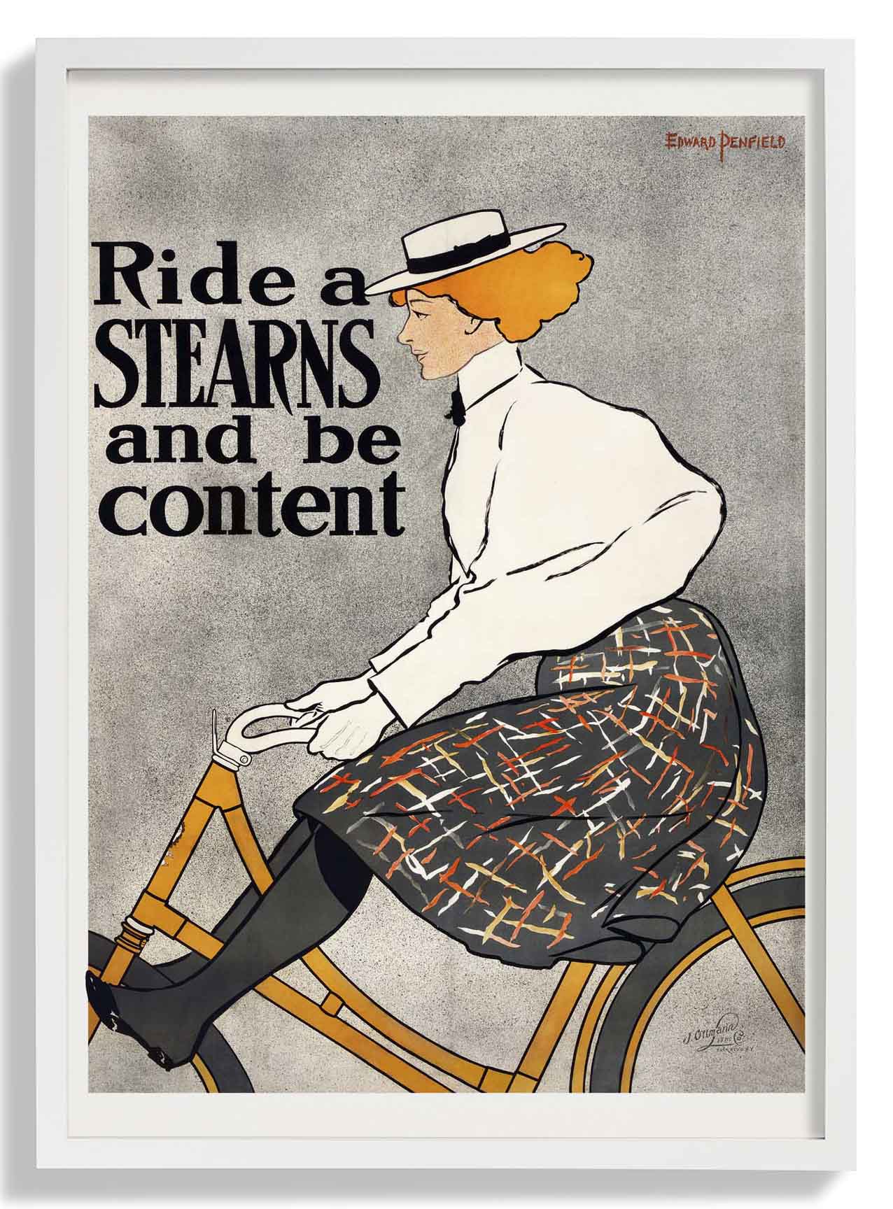 Ride a Stearns and be Content von Edward Penfield