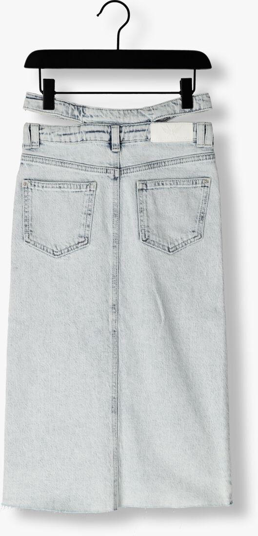 FRANKIE & LIBERTY lichtblauwe frankie & liberty midirok denim midi skirt