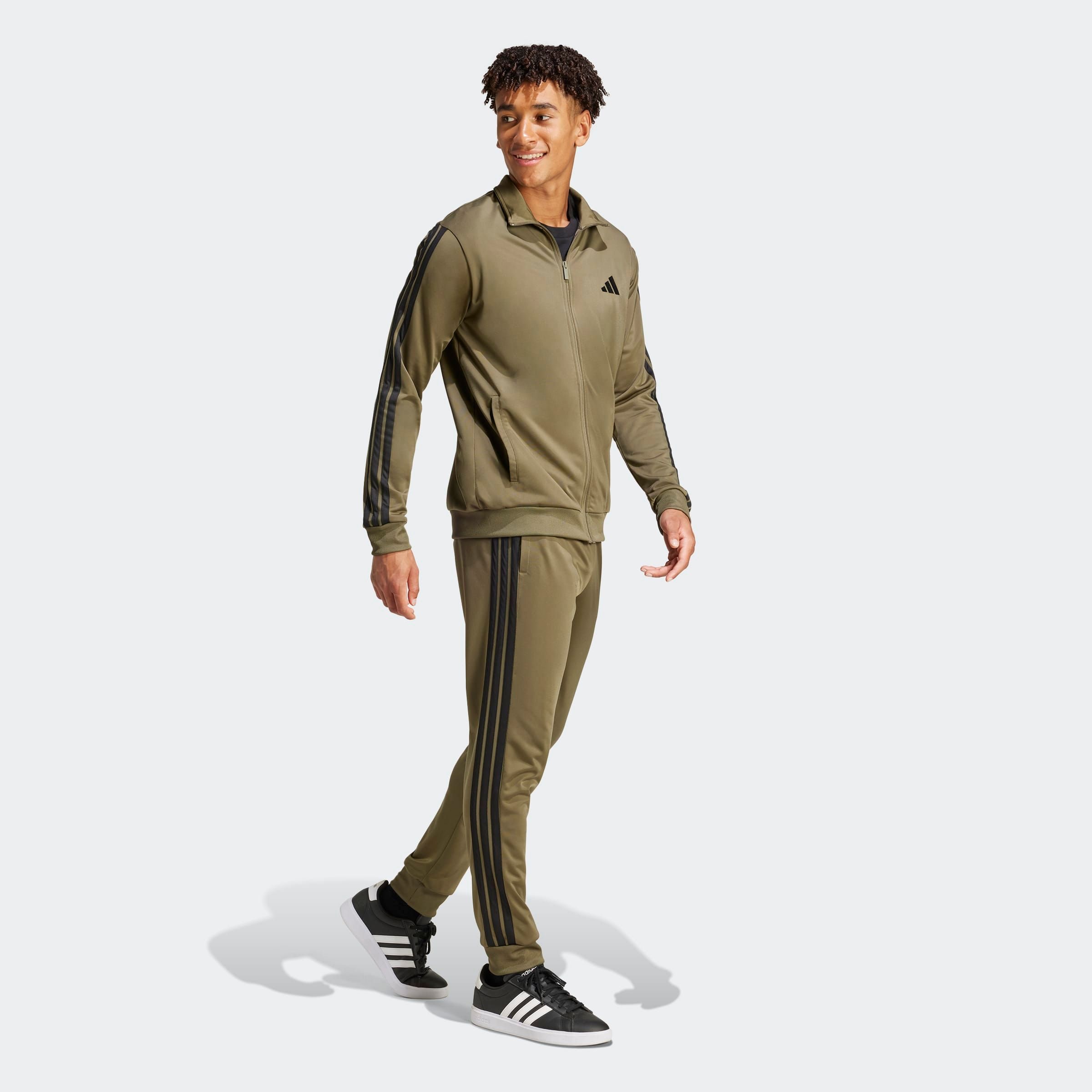 adidas Sportswear Trainingsanzug »M 3S TR TT TS«, 2 Stk. Basic 3-Streifen Trikot