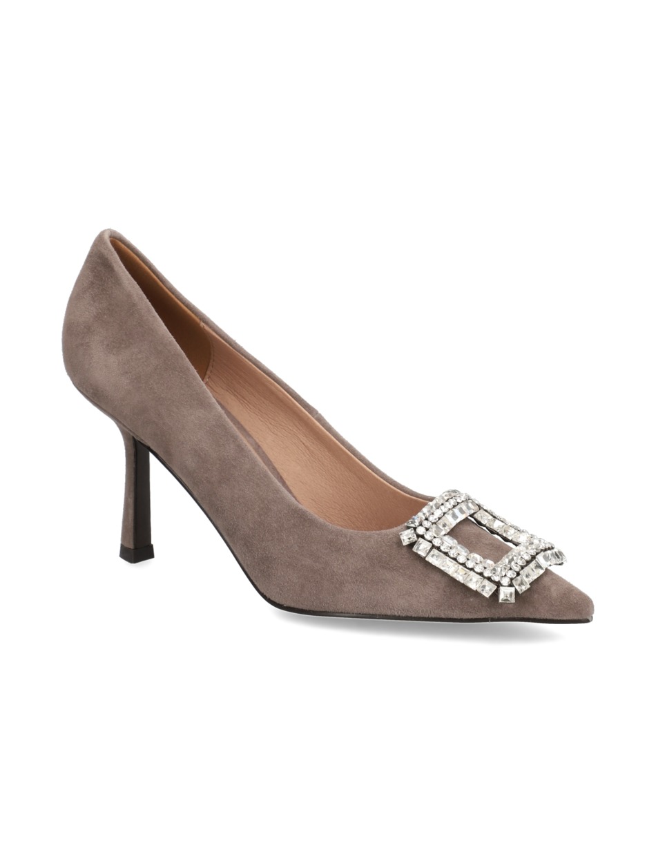 Veloursleder Pumps