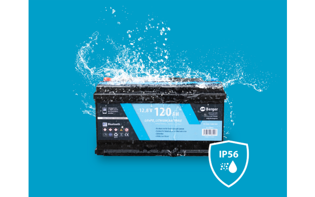 Berger LiFePO4 Lithium Batterie 120 Ah 12V mit Bluetooth (mit & ohne Heizung)
