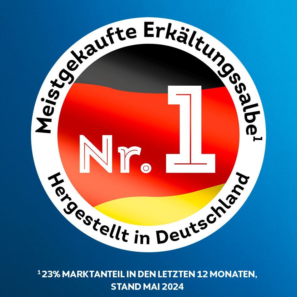 WICK VapoRub Erkältungssalbe, Linderung von 4 Erkältungssymptomen
