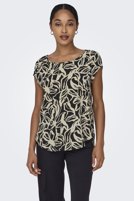 Only zwarte dames t-shirt