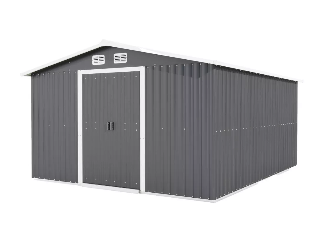 Cabanes en métal, d246cm×h178cm, gris