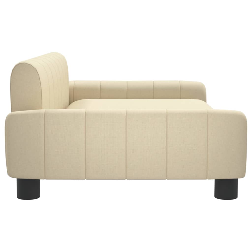 Cama para cães vidaXL em tecido creme, 70x45x30 cm