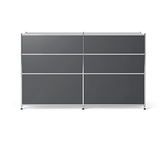 Kommode Metall »CN3« mit 6 Schubladen, grau