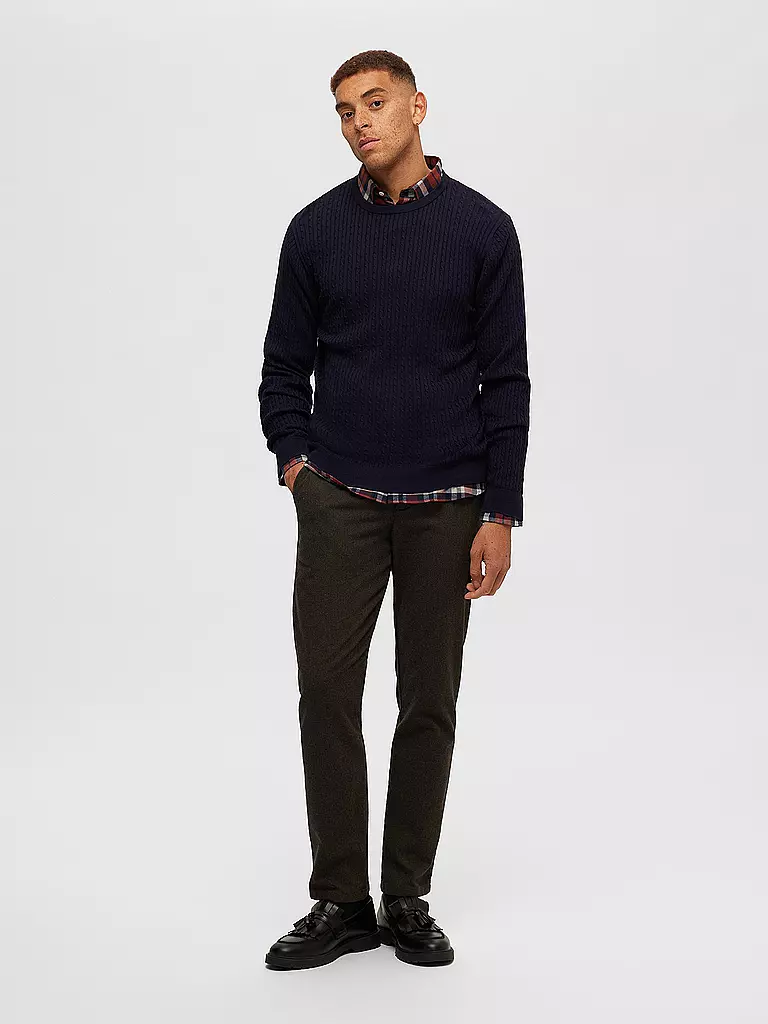 SELECTED Pullover SLHBERG  dunkelblau
