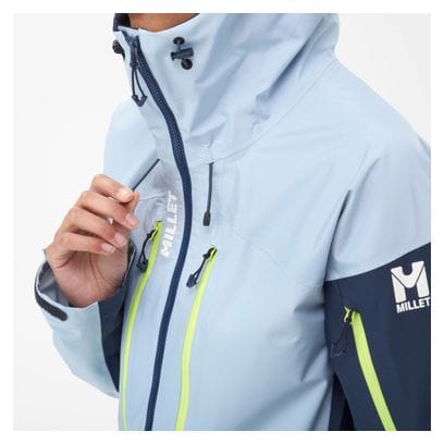 Veste Imperméable Femme Millet M White 3L Bleu