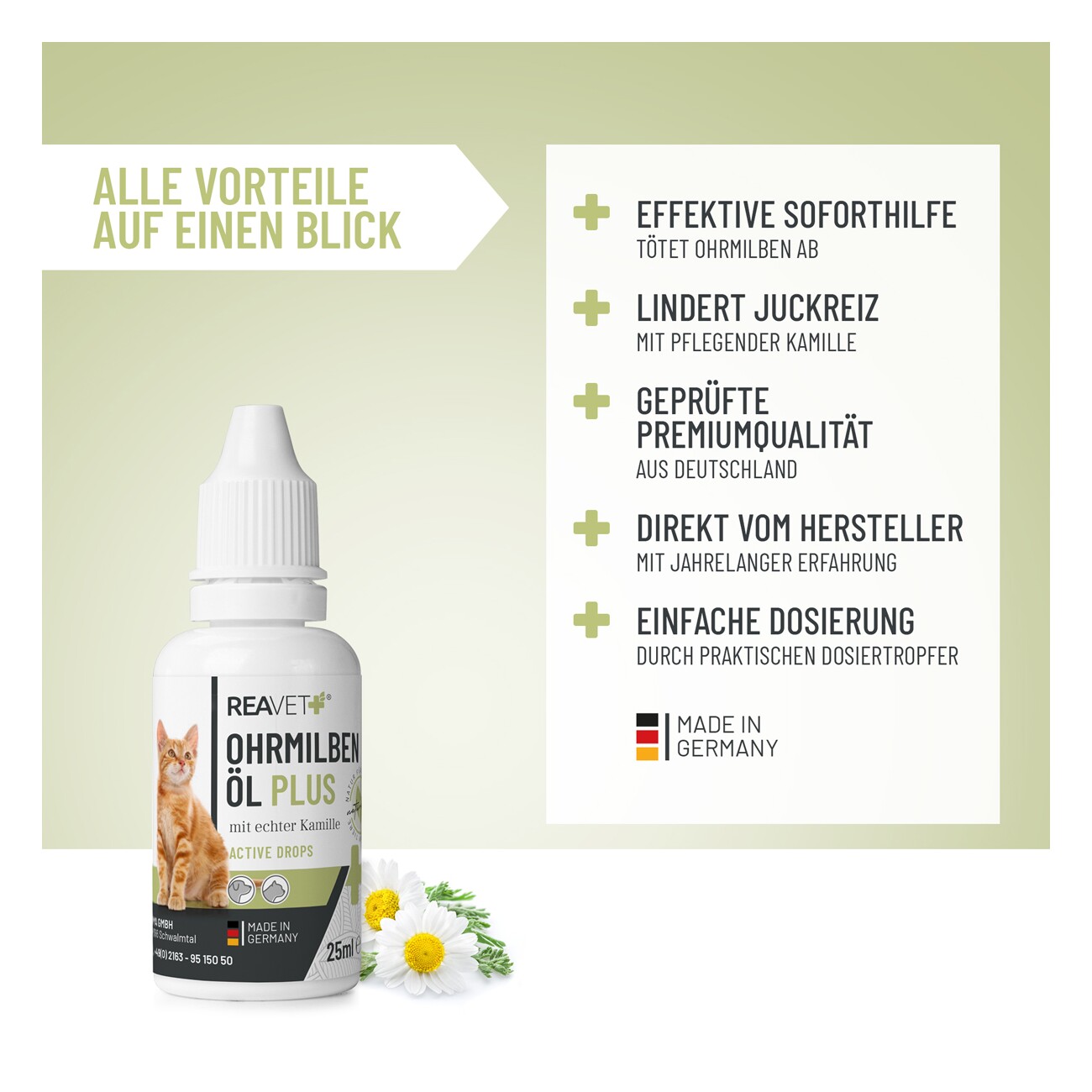 REAVET Ohrmilbenöl Plus 25ml