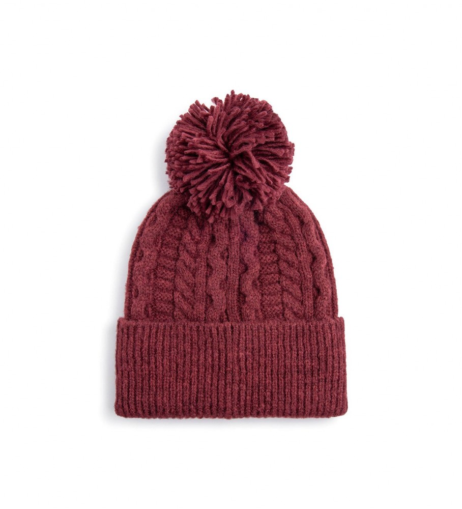 Chapéu Tallis da Pepe Jeans Millinery, cor bordô