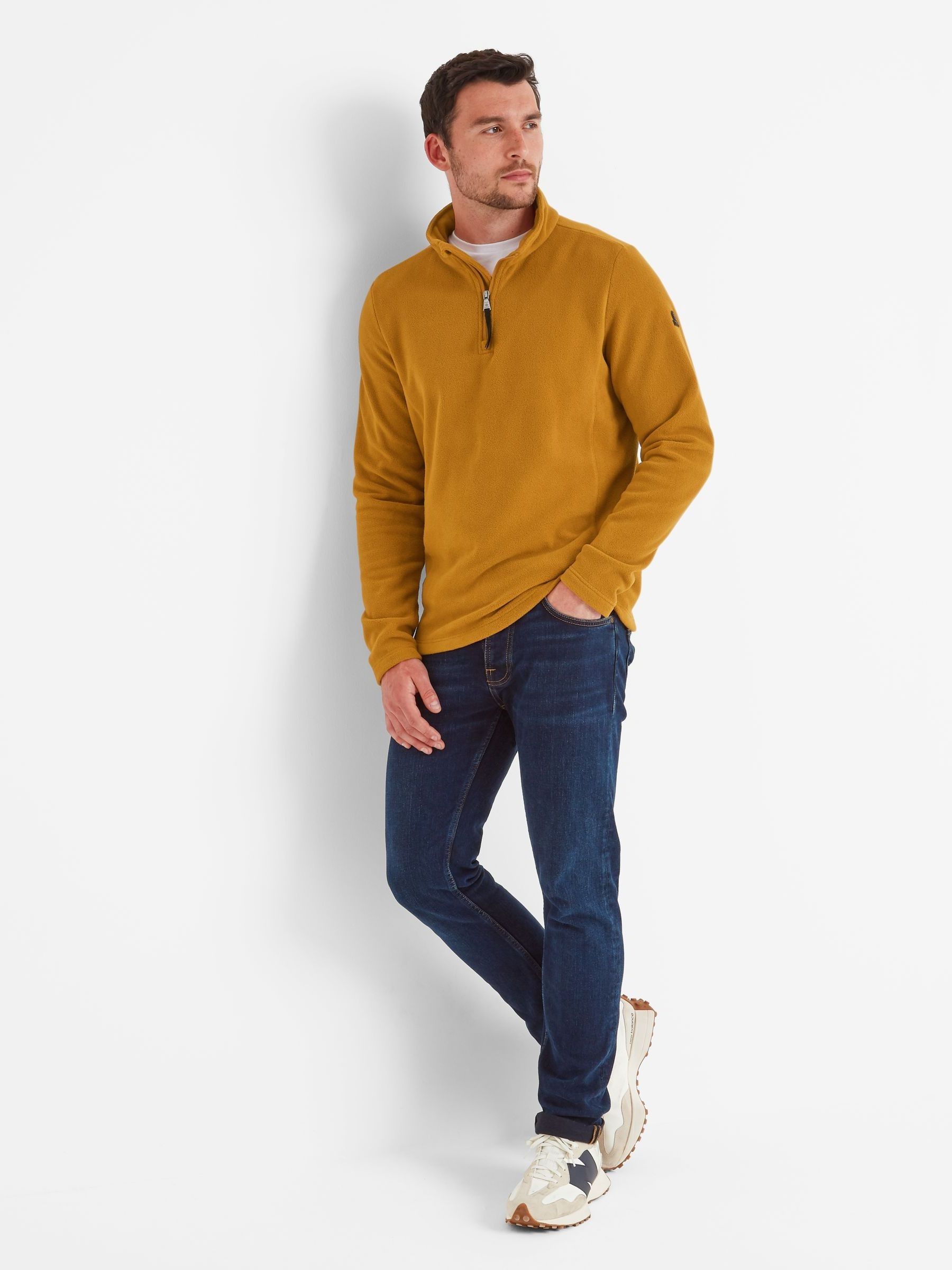 Bruin - Tog 24 - Revive damesfleece met kwart ritssluiting
