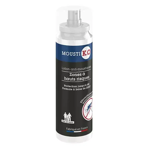 Loção Repelente de Mosquitos MOUSTI KO - Áreas de Alto Risco 100ml