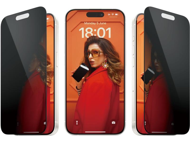 Panzerglass Displayschutz Ultra Wide Fit Privacy iPhone 15 Display-Schutzfolie für das Apple iPhone 15 Pro