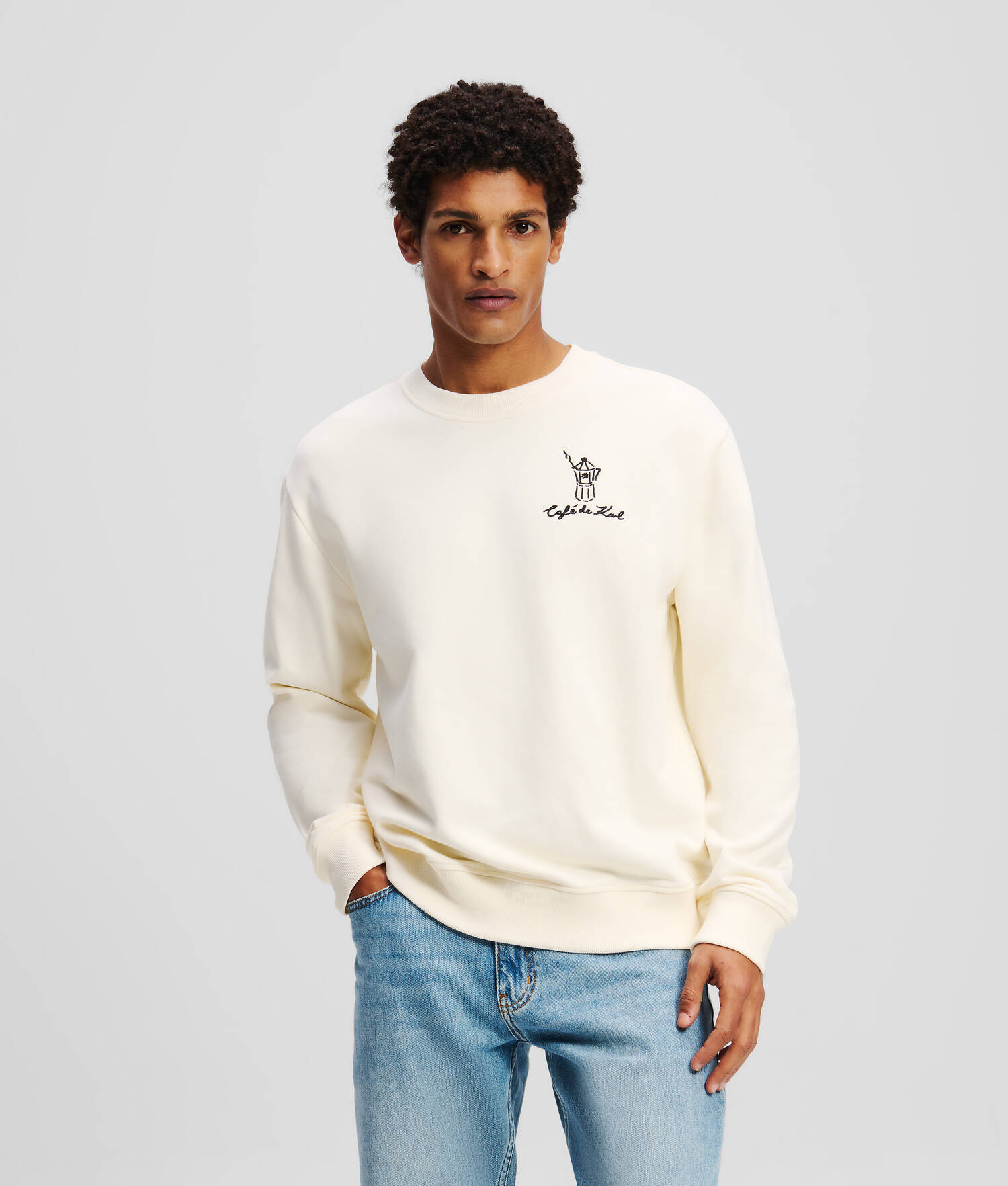 SWEAT-SHIRT KL X JORGE PARRA - Crème Cannoli