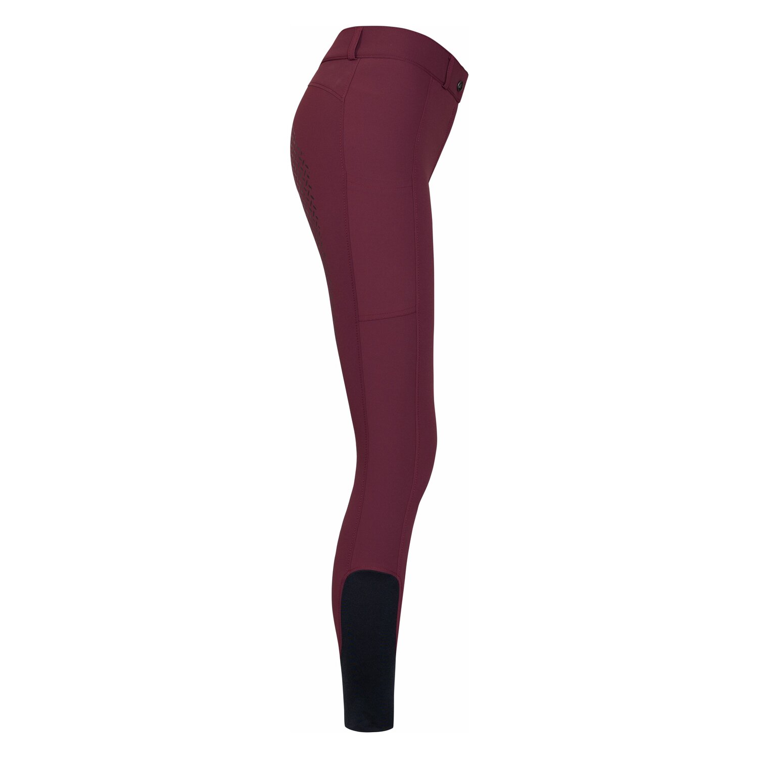 black forest Grip-Vollbesatz-Reithose  - dark berry