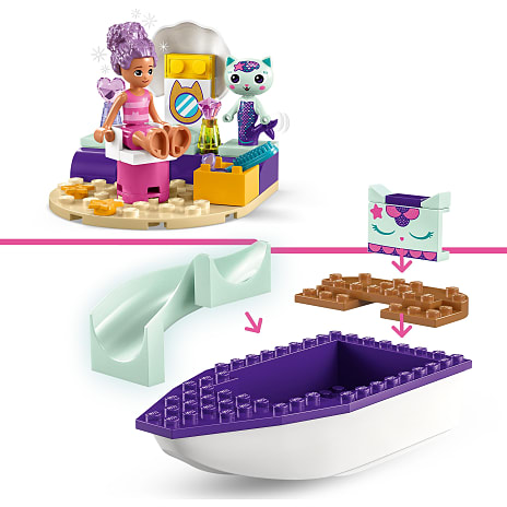 LEGO® Gabbys Dukkehus Gabby og Havkats skib og skønhedssalon 10786