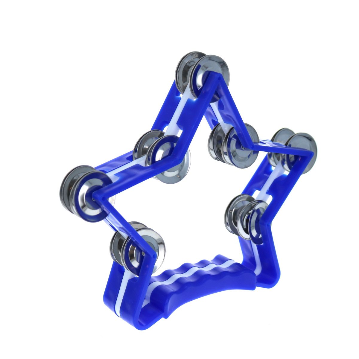 Tambourin cymbalettes étoile bleu Mercredi et Patati