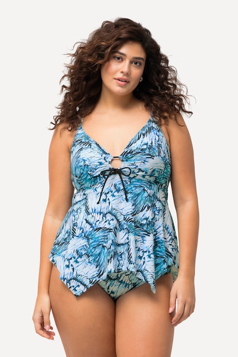 Tankini, Flügel, Cut-Out, Softcups, Zipfelsaum