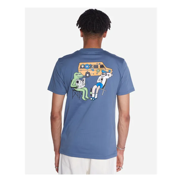 Olow T-shirt Hippie Van Coton Bio | Bleu