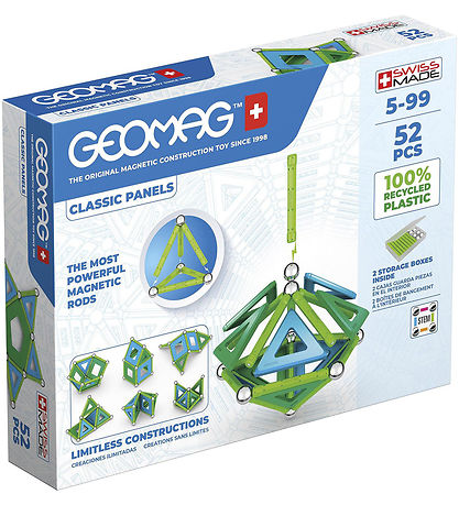 Geomag Magnets?t - Classic Panels Recycled - 52 Dele
