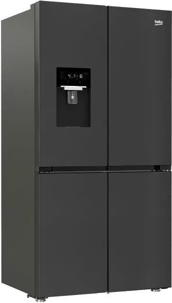 Beko - GN1426240ZDXBRN - Side-by-Side Amerikaanse Koelkast - Zilver - 182 cm Hoog - 91 cm Breed