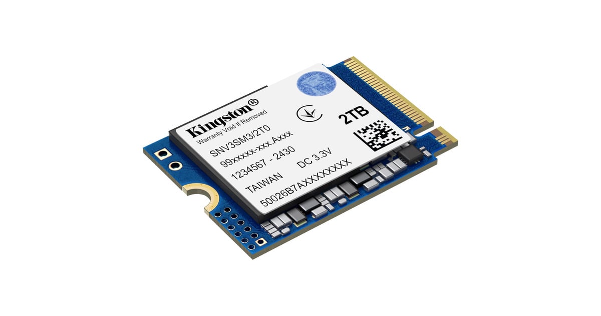 KingstonNV3 2 TB SSD  (PCIe 4.0 x4, NVMe, M.2 2230)