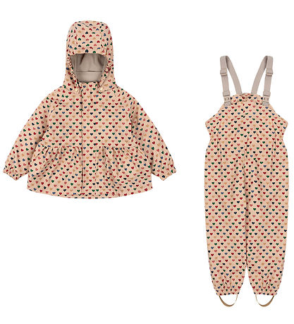 Konges Sløjd Regnt?j m. Seler - Fleecefor - PU - Coeur Color? Fr