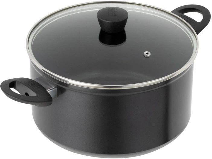 Kuhn Rikon Kochtopf Eeasy Induktion 20 cm, 3 L Topf mit Glasdeckel
