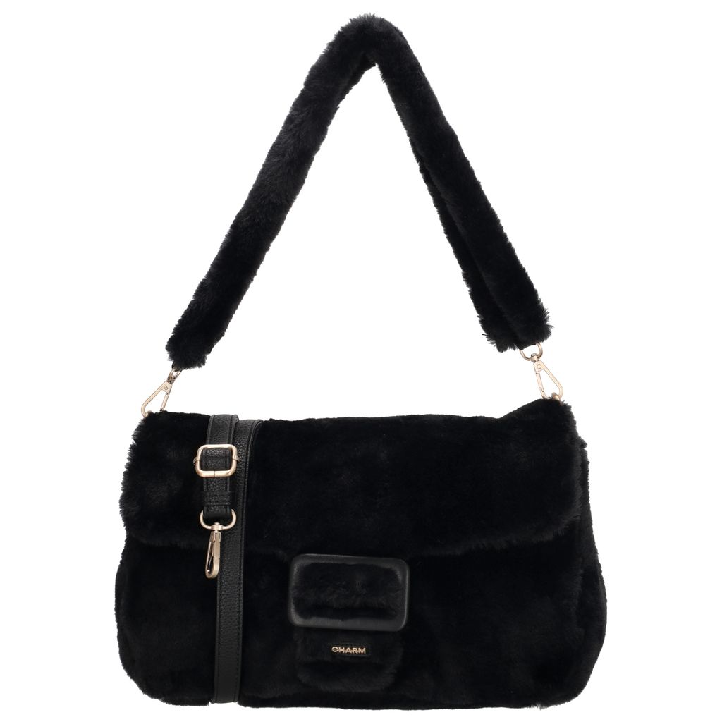 Charm London Alaska Schoudertas Overslag Zwart