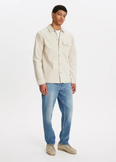 Overshirt twill zand (ZND.L)
