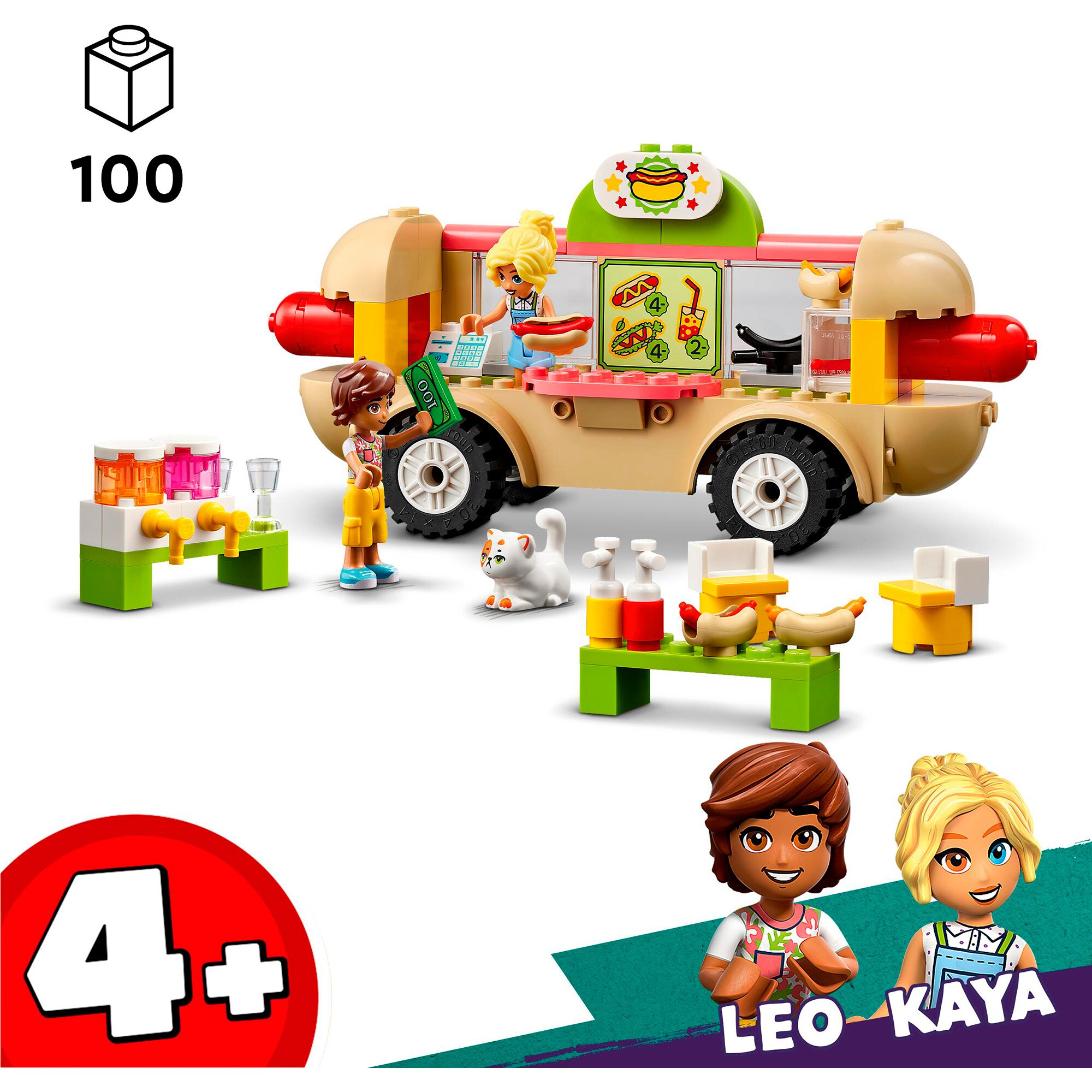 LEGO Konstruktionsspielzeug Friends Hotdog-Truck