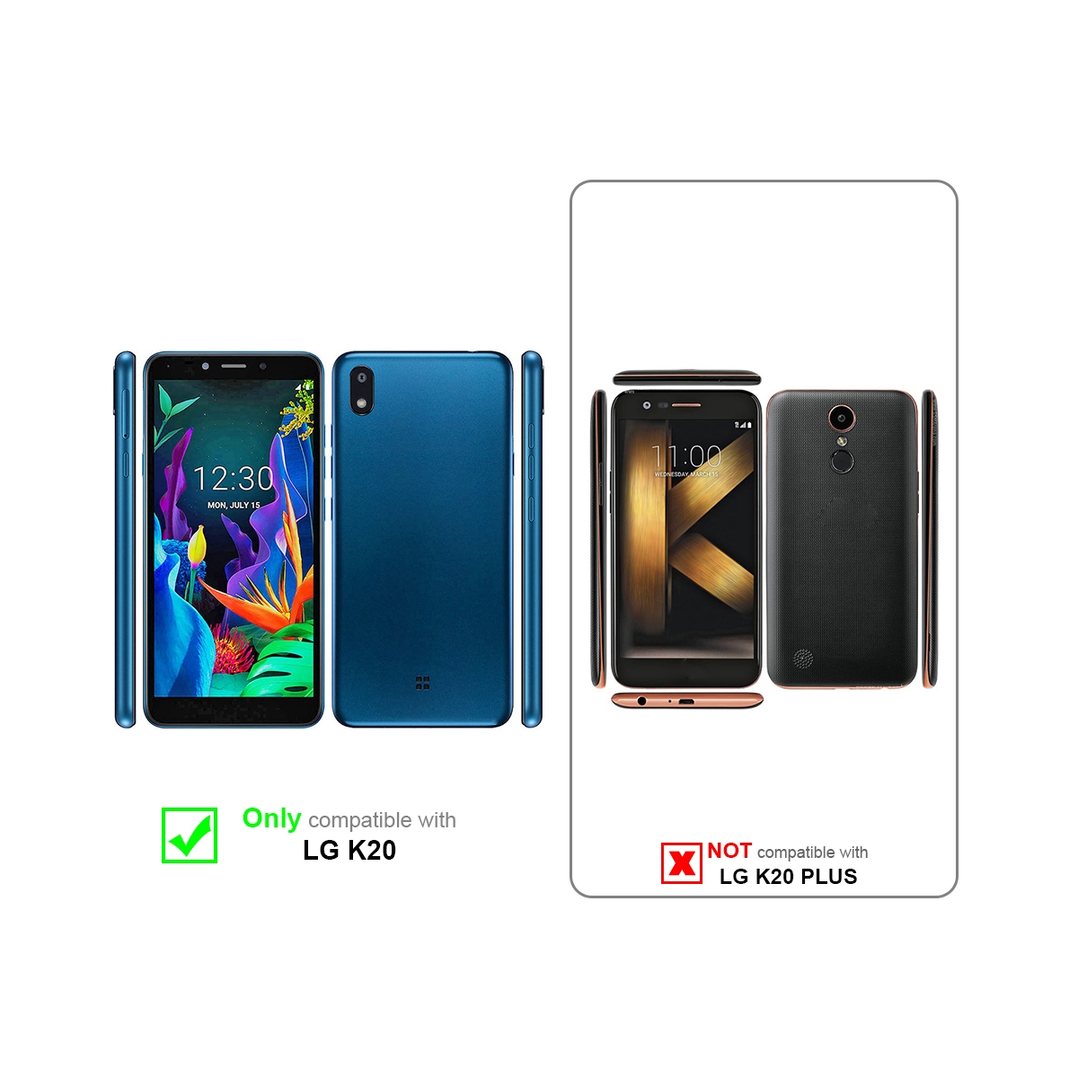 LG K20 Skjermbeskytter Skärmskydd