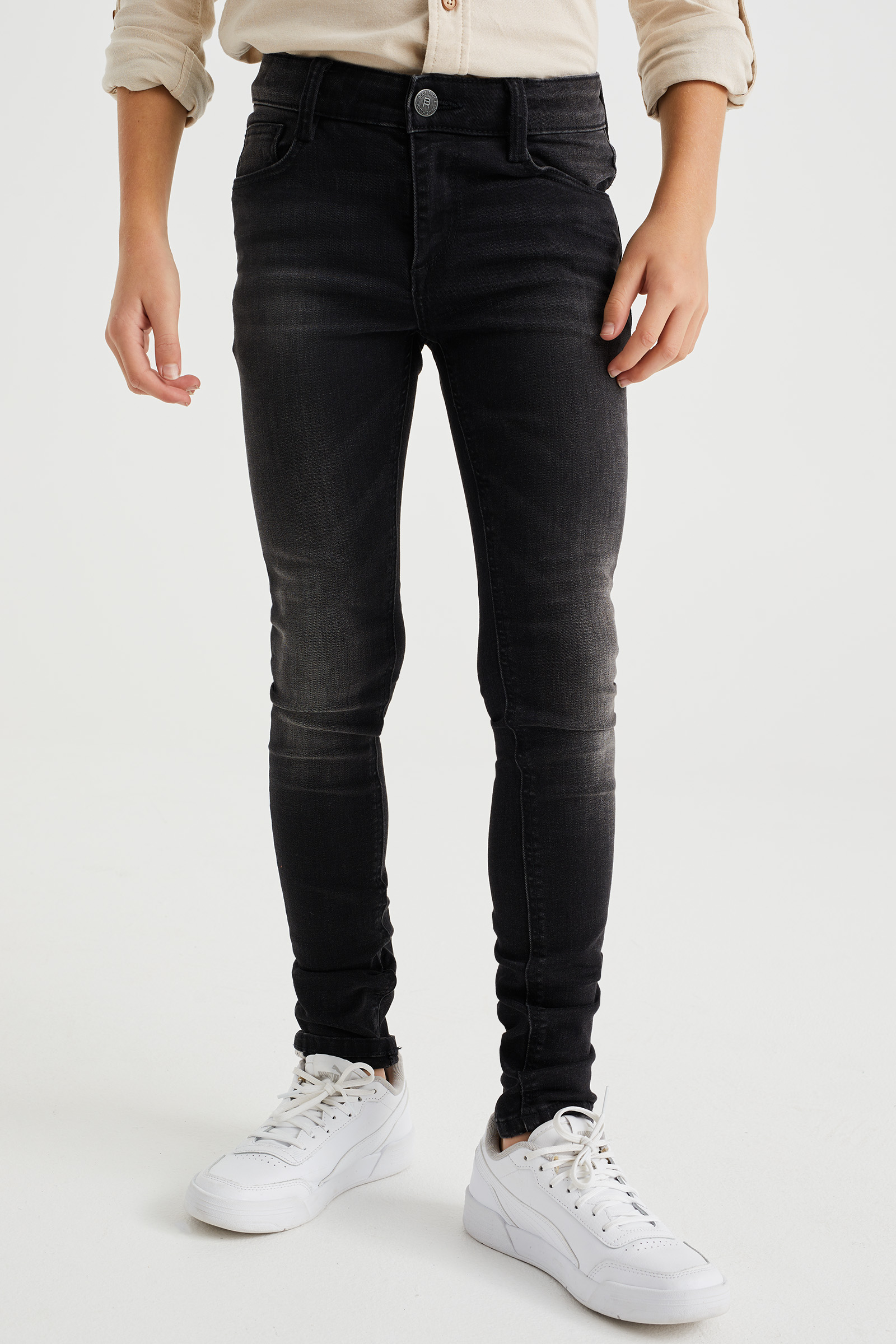 Jongens super skinny fit jeans met stretch Blue Ridge Zwart