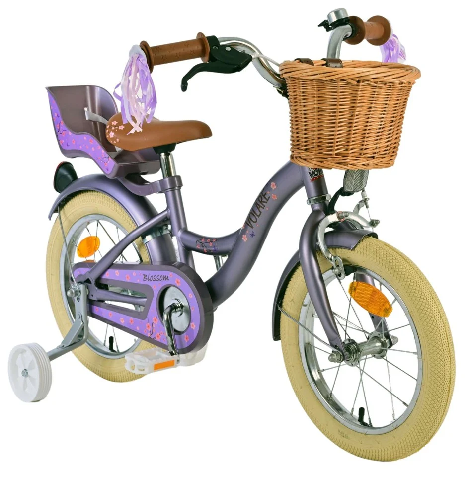 Volare - Børnecykel 14'' - Blossom Lilla