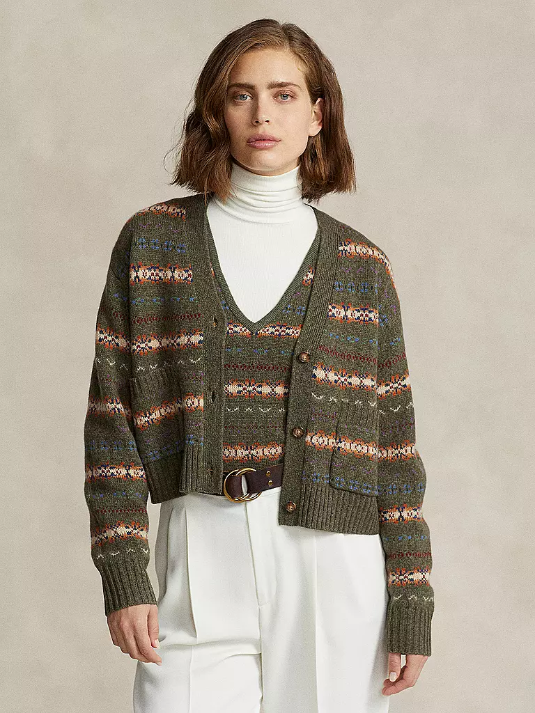 POLO RALPH LAUREN Cardigan  olive
