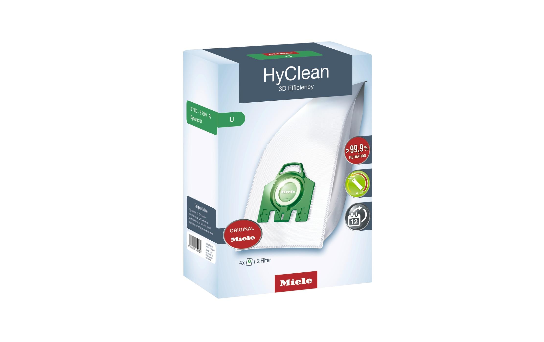 Staubfilterbeutel U HyClean 3D 4 StückStaubbeutel