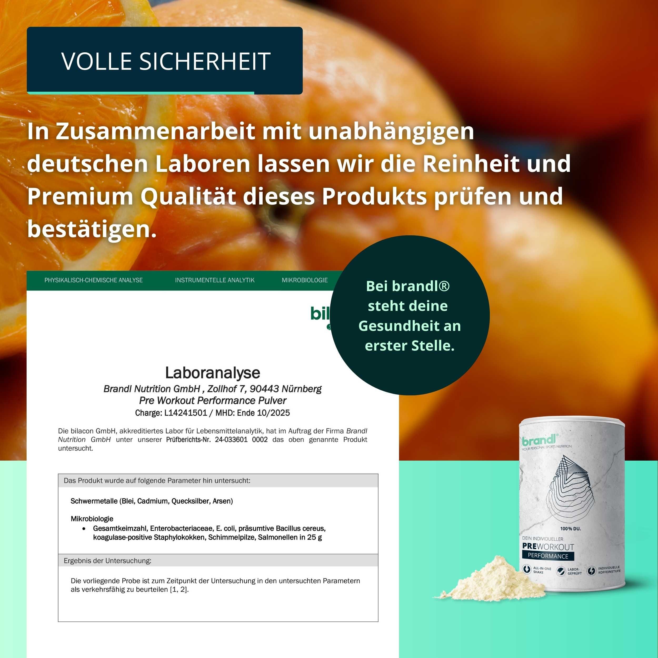 brandl® Pre-Workout Booster 2.0  | Stufe 2