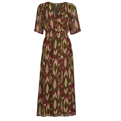 Only - ONLPAM LIFE 2/4 MIDI DRESS PTM - Marron