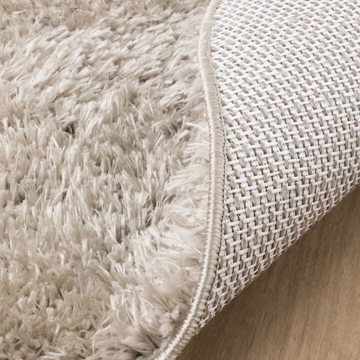 Ovaal Shaggy vloerkleed - Blaze Beige/Grijs | Luxe!