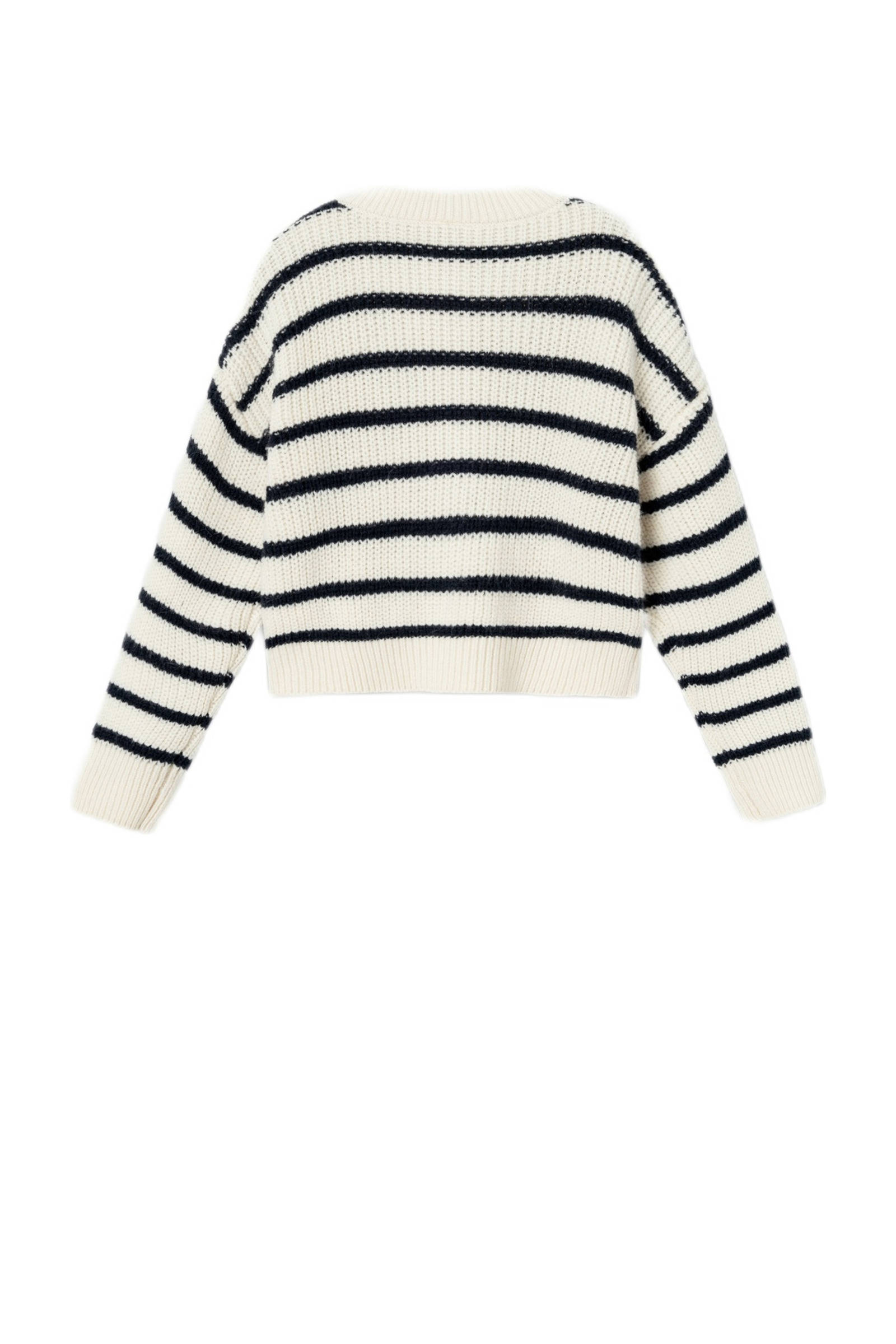 NAME IT gestreept vest NKFVERONJA ecru/zwart