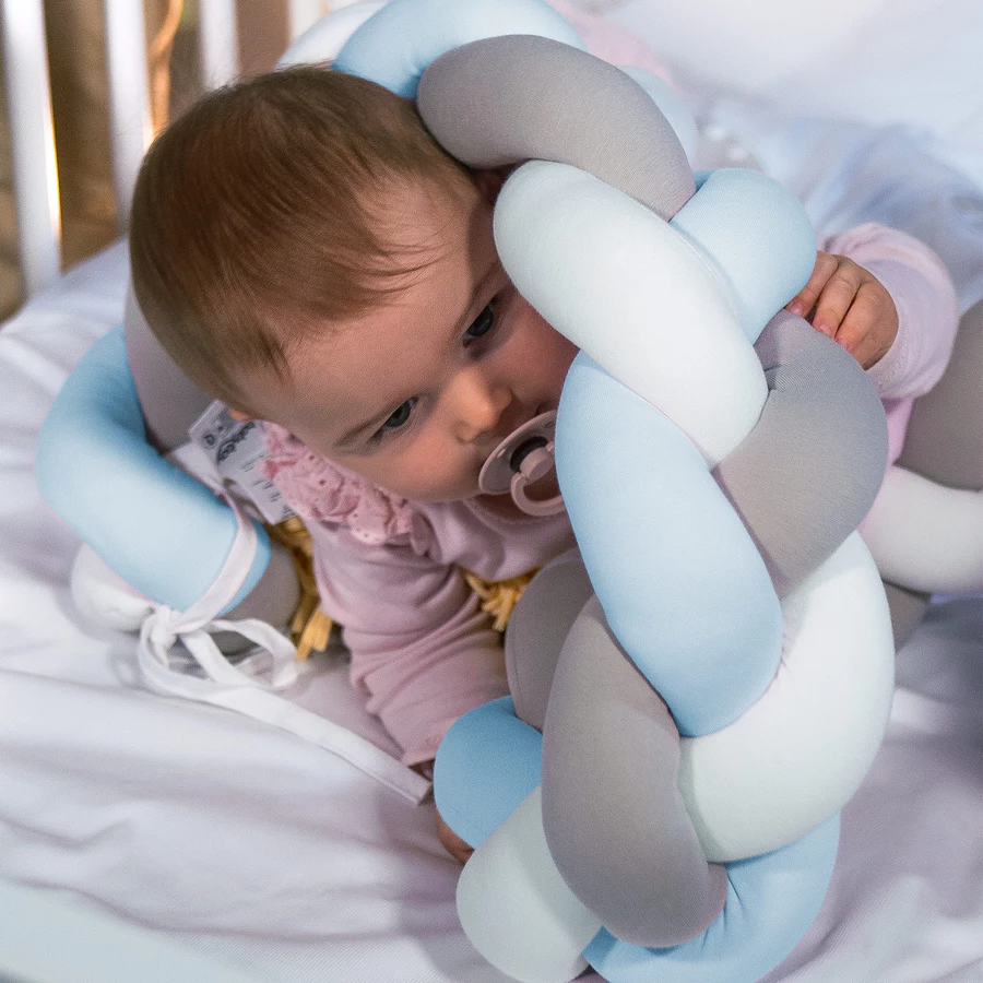 babybay® Nestchenschlange geflochten weiß