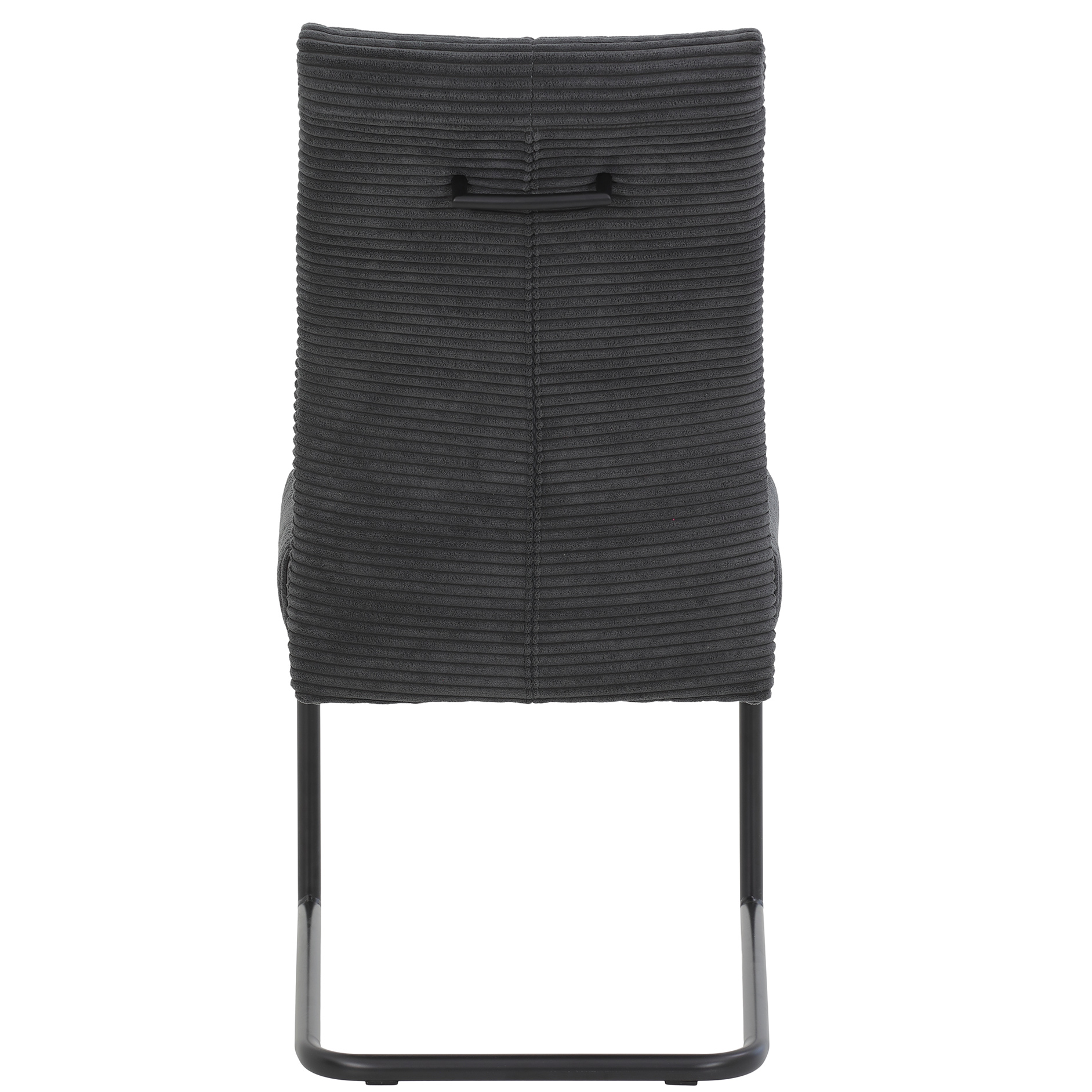 Schwingstuhl - anthrazit - Cord-Optik - 50 cm